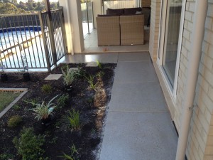 Polished Concrete Look with Non-slip Around Pool